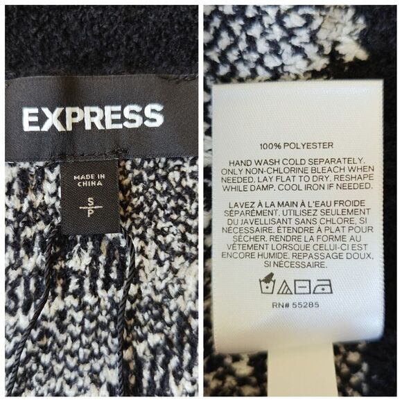 Express open front leopard print cardigan sz S NWOT - Picture 9 of 9